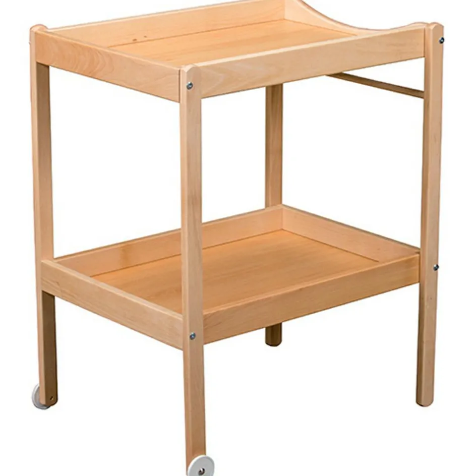 Table à langer Margot en bois vernis naturel|Combelle Sale