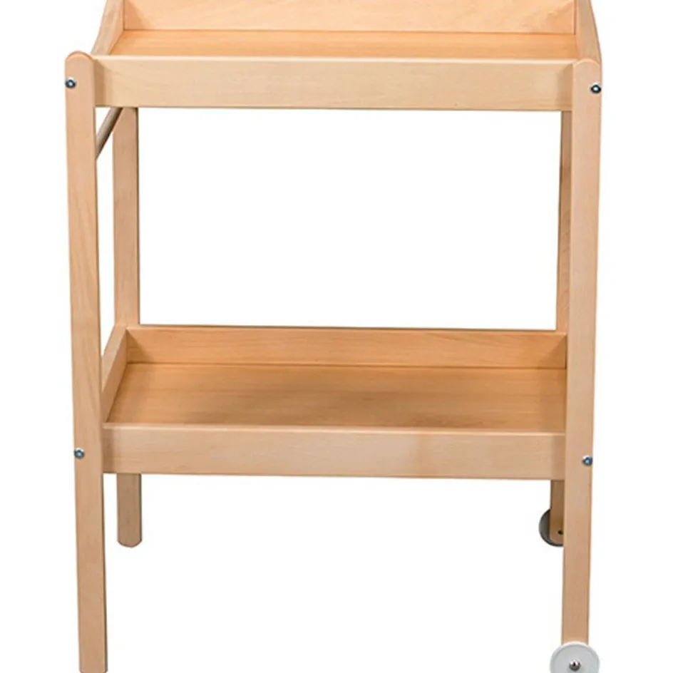 Table à langer Margot en bois vernis naturel|Combelle Sale