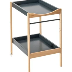 Table à langer Margot en bois hybride anthracite|Combelle New