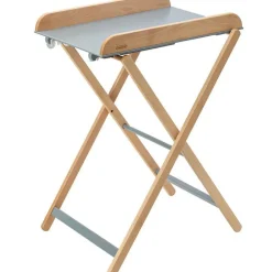 Best Combelle Table à langer pliante Jade bois massif hybride bleu gris