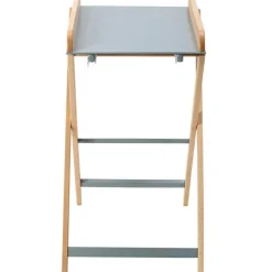 Best Combelle Table à langer pliante Jade bois massif hybride bleu gris