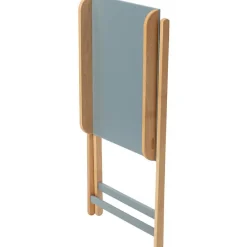 Best Combelle Table à langer pliante Jade bois massif hybride bleu gris