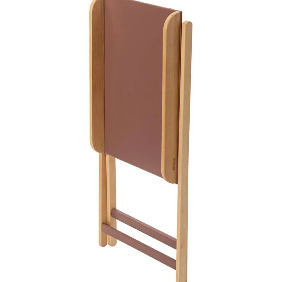 Table à langer pliante Jade bois massif hybride vieux rose|Combelle
