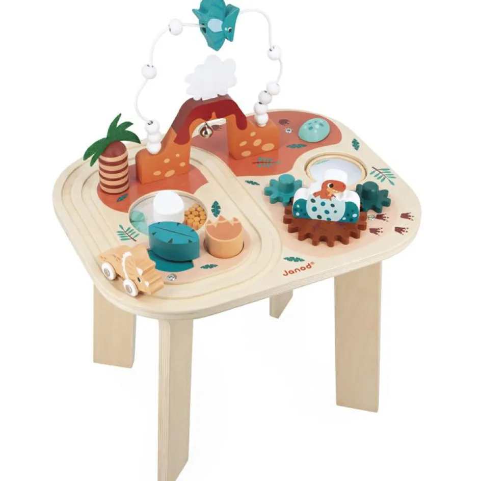 New Janod Table d'activités en bois Dino
