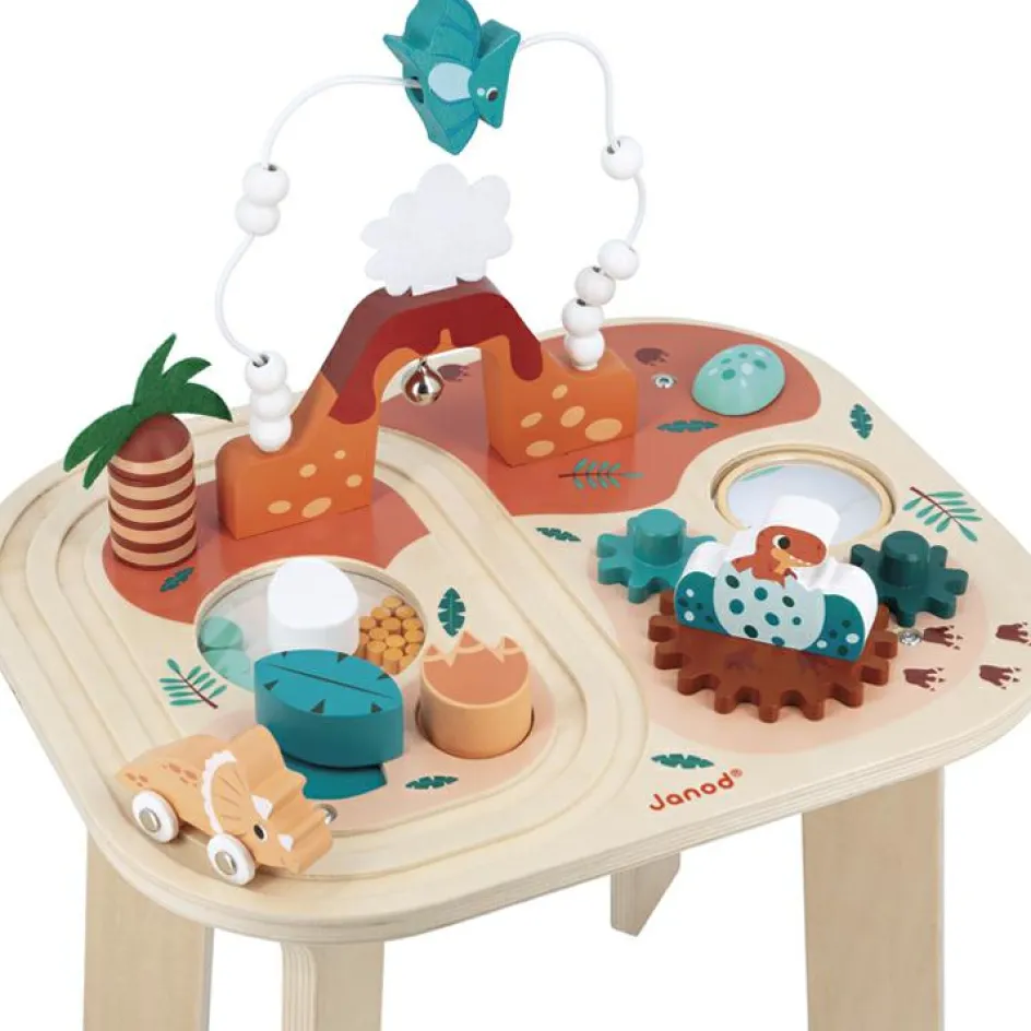 New Janod Table d'activités en bois Dino