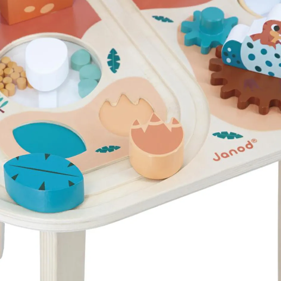 New Janod Table d'activités en bois Dino