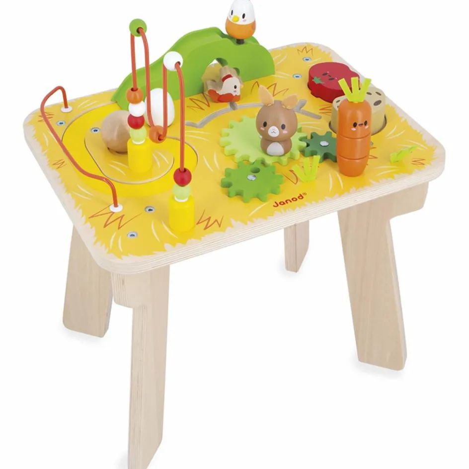 Online Janod Table d'activités en bois Ferme