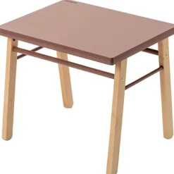 Table d'enfant en bois Gabriel hybride vieux rose (50 x 40 cm)|Combelle New