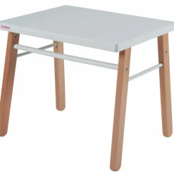 Table enfant en bois Gabriel hybride laquée blanc|Combelle New