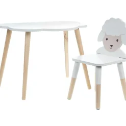 Amadeus Les Petits Table enfant nuage en bois Louison le mouton