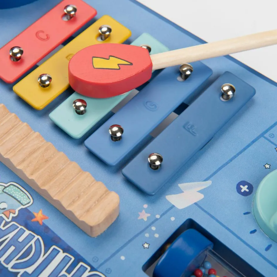 Sale Moulin Roty Table multi-activités musicale Puce & Pilou