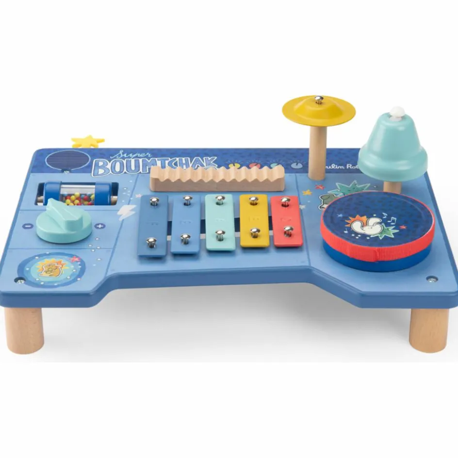 Sale Moulin Roty Table multi-activités musicale Puce & Pilou
