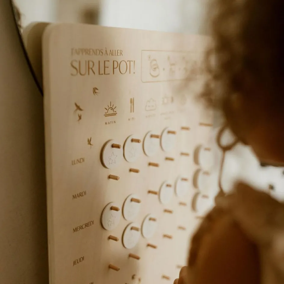 Tableau J'apprends à aller sur le pot (45 x 35 cm)|Zakuw Clearance