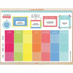 Tableau magnétique J'organise ma semaine|Auzou Editions Discount