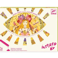 Hot Djeco Tableaux à pailleter Inspired by Alfons Mucha