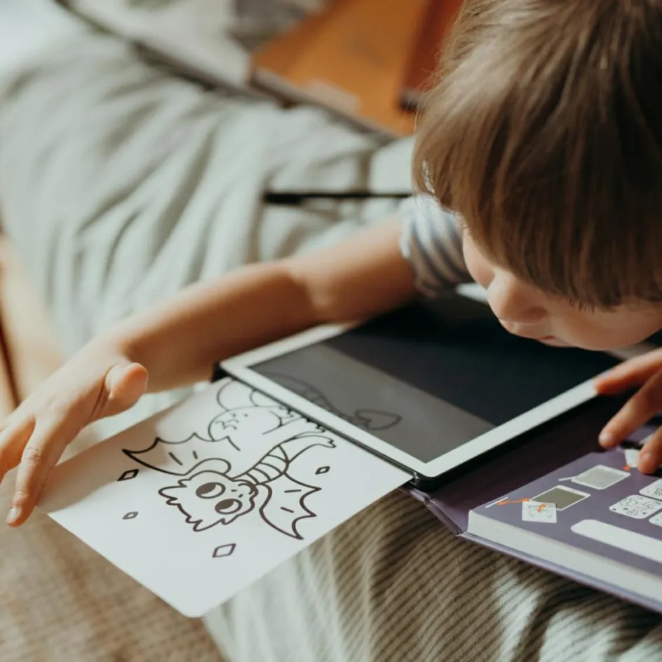 Tablette à dessin KIDYDRAW-MINI Dinosaures rouge|KIDYWOLF Online