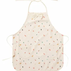 Discount BB & Co Tablier de cuisine nœud papillon en tissu imperméable terrazzo