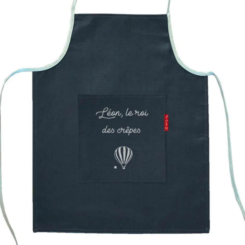 Clearance Les Griottes Tablier enfant Bleu pétrole (personnalisable)