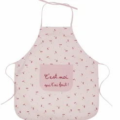 Tablier enfant en coton enduit Cerise (3-6 ans)|BB & Co Outlet