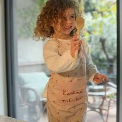 Tablier enfant en coton enduit Cerise (3-6 ans)|BB & Co Outlet