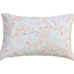 Taie d'oreiller en coton bio Yukari Peach (40 x 60 cm)|Kadolis Outlet