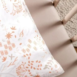 Taie d'oreiller en coton bio Yukari Peach (40 x 60 cm)|Kadolis Outlet
