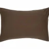 Taie d'oreiller Satin Brun (40 x 60 cm)|Kadolis Discount