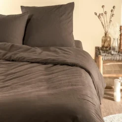 Taie d'oreiller Satin Brun (60 x 60 cm)|Kadolis Hot