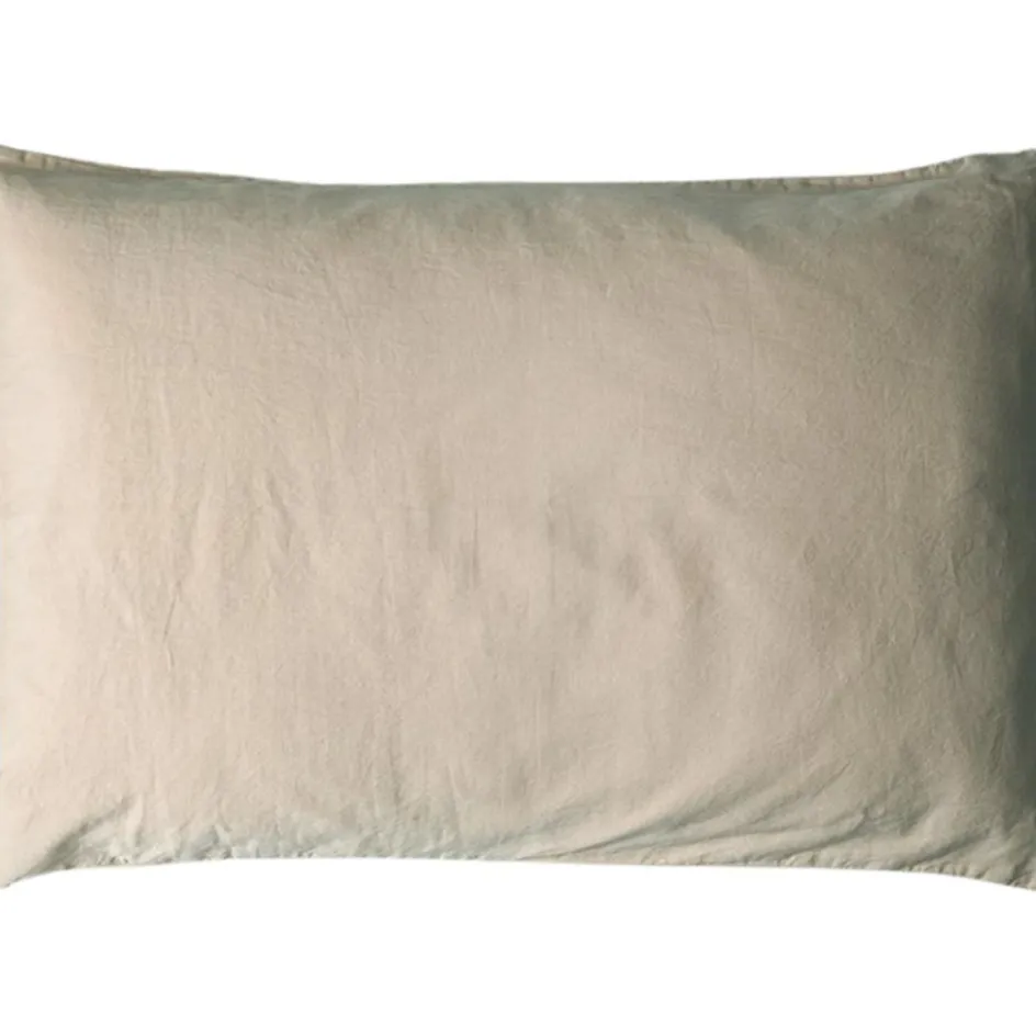 Discount Kadolis Taie d'oreiller satin de coton bio Lin (40 x 60 cm)