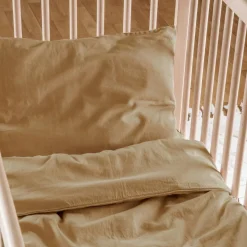 Taie d'oreiller satin de coton bio Ambre (40 x 60 cm)|Kadolis New