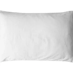 Taie d'oreiller satin de coton bio Blanc craie (40 x 60 cm)|Kadolis Clearance