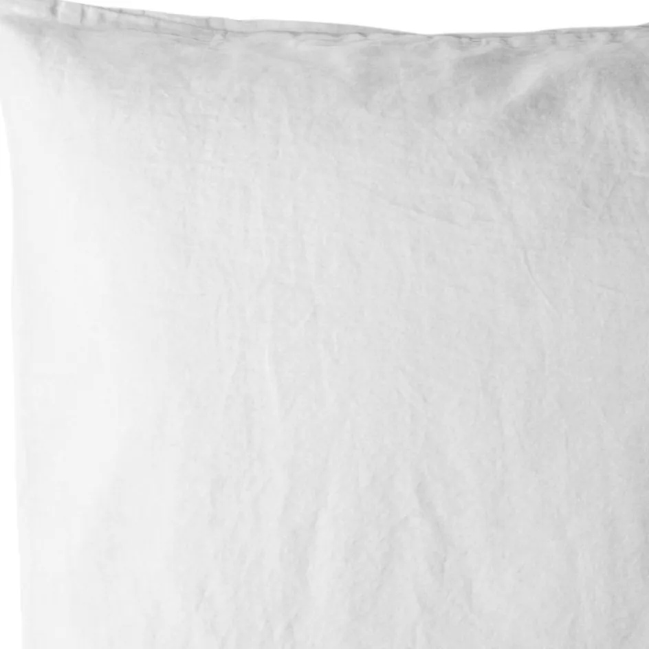 Taie d'oreiller satin de coton bio Blanc craie (40 x 60 cm)|Kadolis Clearance