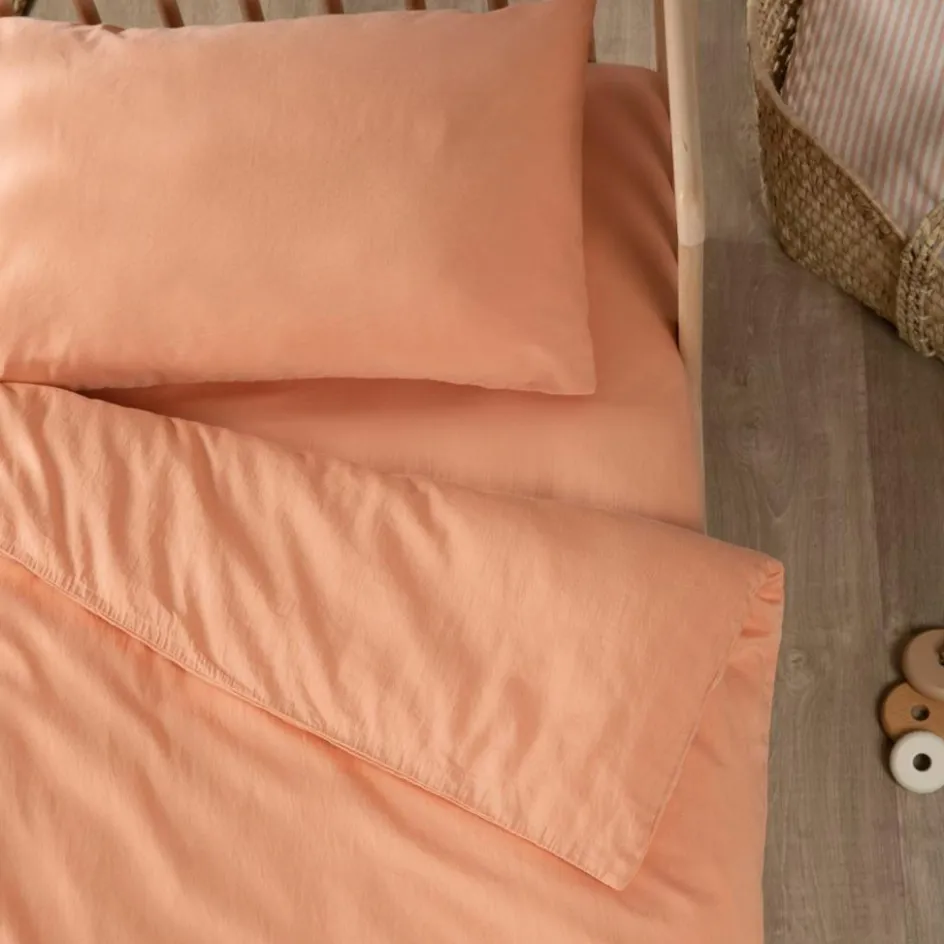 Hot Kadolis Taie d'oreiller Satin Peach (40 x 60 cm)