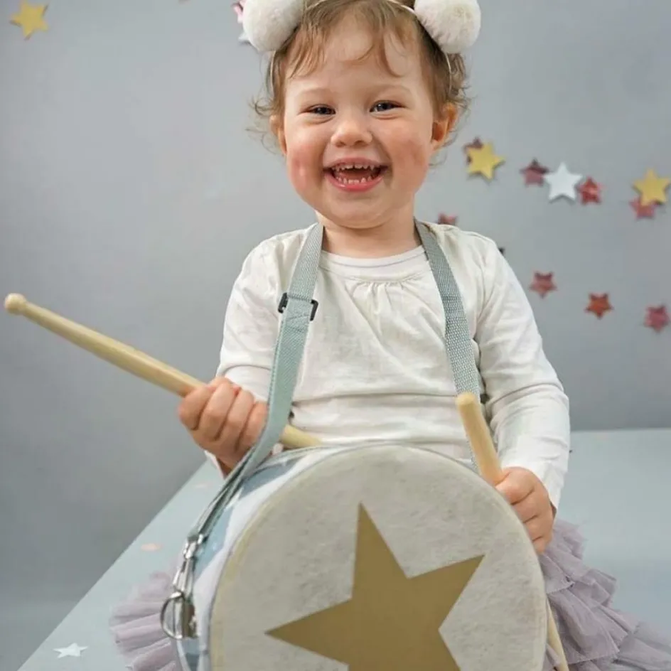 Tambour en bois bleu|Jabadabado Sale