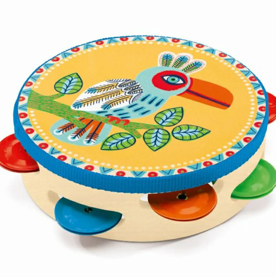 Hot Djeco Tambourin avec cymbales