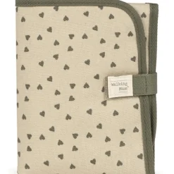 Tapis à langer coeurs Poppy Mousse|Walking Mum Online