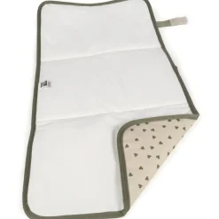 Tapis à langer coeurs Poppy Mousse|Walking Mum Online