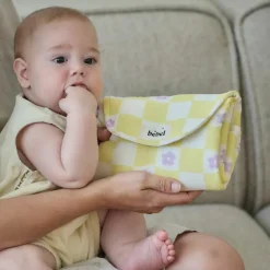 Best BEBEL Tapis à langer Comme un bonbon Romy damier jaune