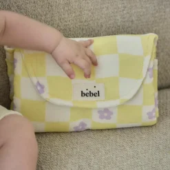 Best BEBEL Tapis à langer Comme un bonbon Romy damier jaune