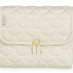 Hot Cam Cam Copenhagen Tapis à langer de voyage matelassé Classic Stripes Camel