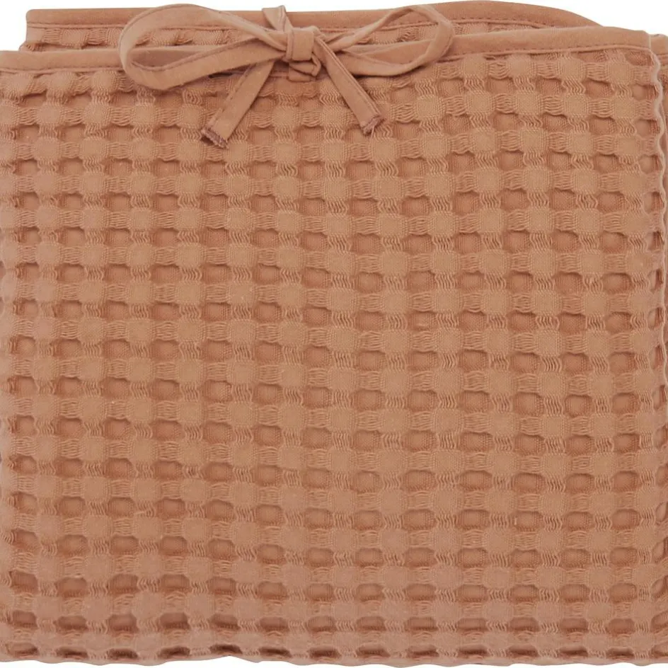 Tapis à langer en coton gaufré Cassonade|BB & Co