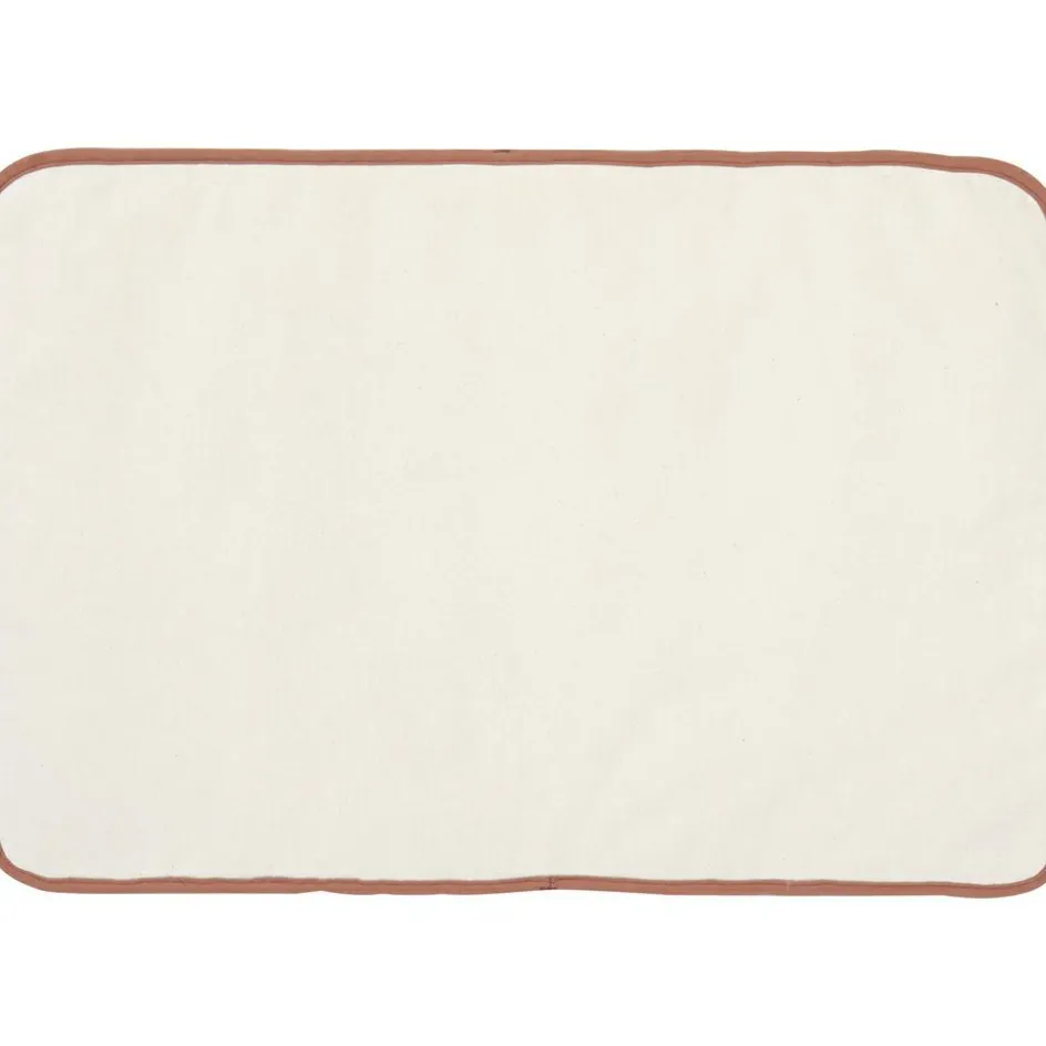 Tapis à langer en coton gaufré Cassonade|BB & Co