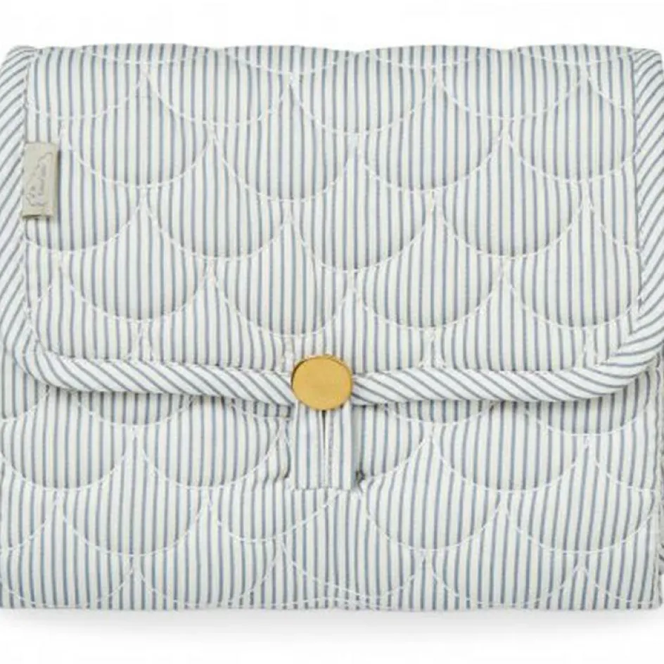 Clearance Cam Cam Copenhagen Tapis à langer nomade Classic Stripes Blue