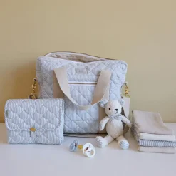 Clearance Cam Cam Copenhagen Tapis à langer nomade Classic Stripes Blue