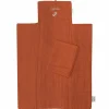 Les Griottes Tapis à langer nomade Terracotta (personnalisable)