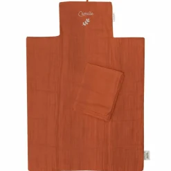 Les Griottes Tapis à langer nomade Terracotta (personnalisable)