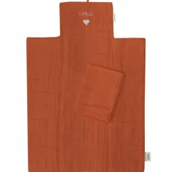 Les Griottes Tapis à langer nomade Terracotta (personnalisable)