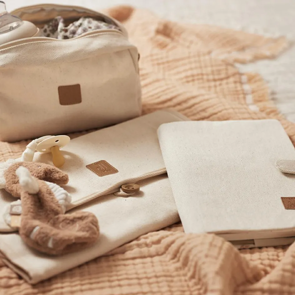 New Jollein Tapis à langer nomade Twill Natural