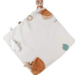 Tapis d'activité en mousseline Babou et Kendi écru (50 x 50 cm)|Noukie's Outlet