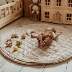 Discount Play&Go Tapis de jeu 2 en 1 Noomad Organic Soft Stripes Brown